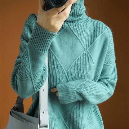 Cashmere-tröja med rullkrage: Elegans och komfort för vintern 